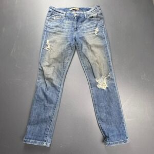 Joe's Jeans Distressed Skinny Jeans Women's 29 Blue Ripped Grunge Denim Western
